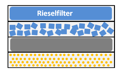 schematische Darstellung Rieselfilter