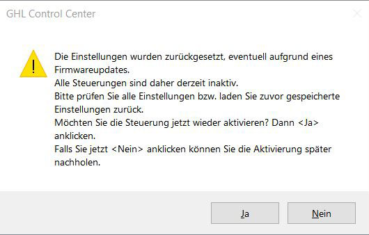 Meldung zurückgesetzt