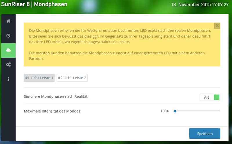 Mondpahse einstellen