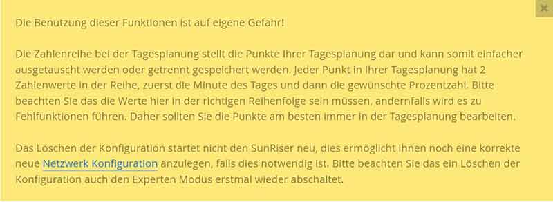 Warnung vor der Benutzung ..